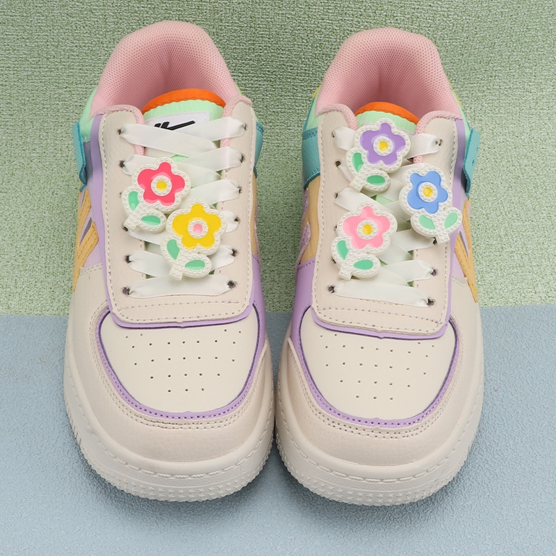 1 Khóa Dây Giày Bằng Nhựa Hình Hoa Hoạt Hình Trang Trí