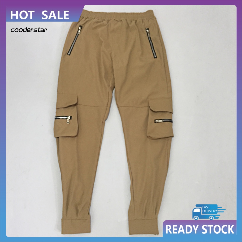 Quần Dài Lưng Thun Dây Rút Nhiều Túi Dành Cho Nam Tập Thể Thao Leo Núi