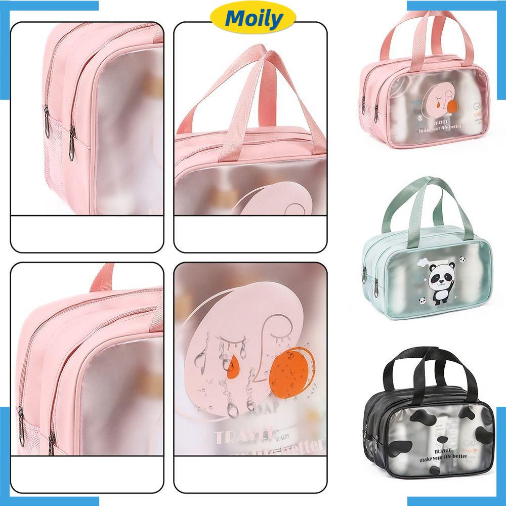 MOILYVN Túi Đựng Đồ Trang Điểm Chia Ngăn Khô Ướt Đa Năng Tiện Dụng