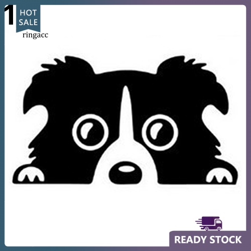 Miếng Dán Đề Can Phản Quang Chống Nước In Hình Chó Con Dễ Thương Trang Trí Thân / Cốp Xe Hơi