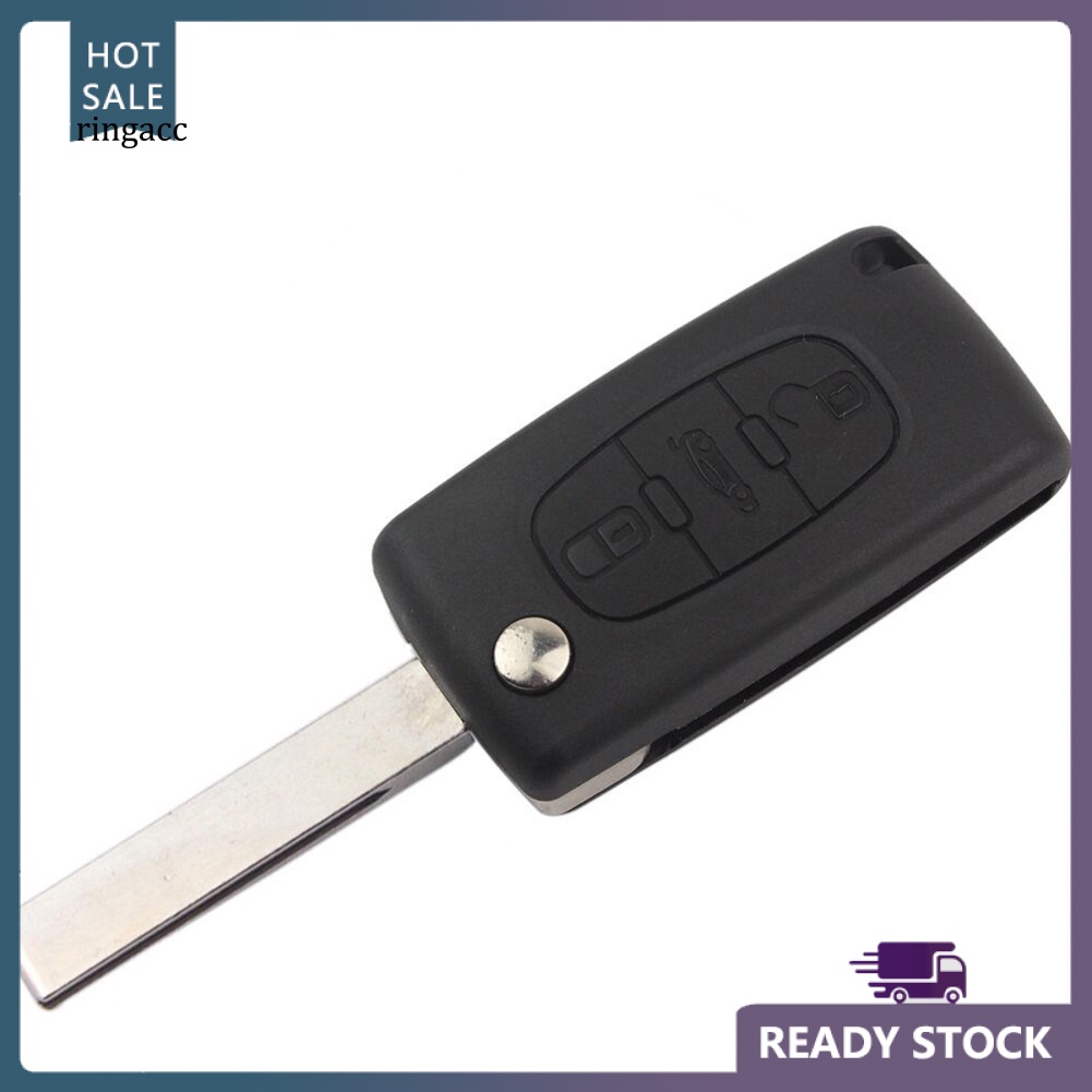 Vỏ ChìA KhóA ĐiềU KhiểN Từ Xa, 3 NúT BấM Cho Xe Peugeot 207 307cc 308 SW