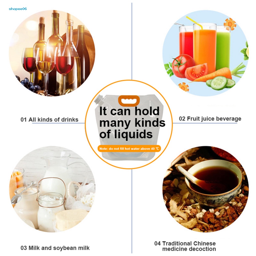 Túi Đựng Nước PEMG 5L / 10L Sức Chứa Lớn Chịu Nhiệt Thấp Tiện Dụng Mang Theo Du Lịch