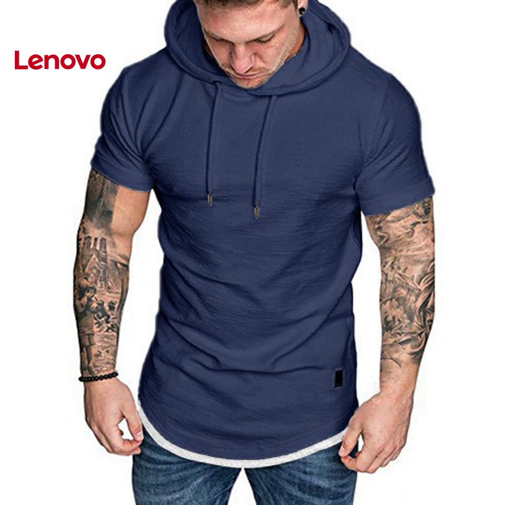 Áo Hoodie Thể Thao Tay Ngắn Dáng Ôm In Hình Hoa Hướng Dương Thời Trang Cho Nam