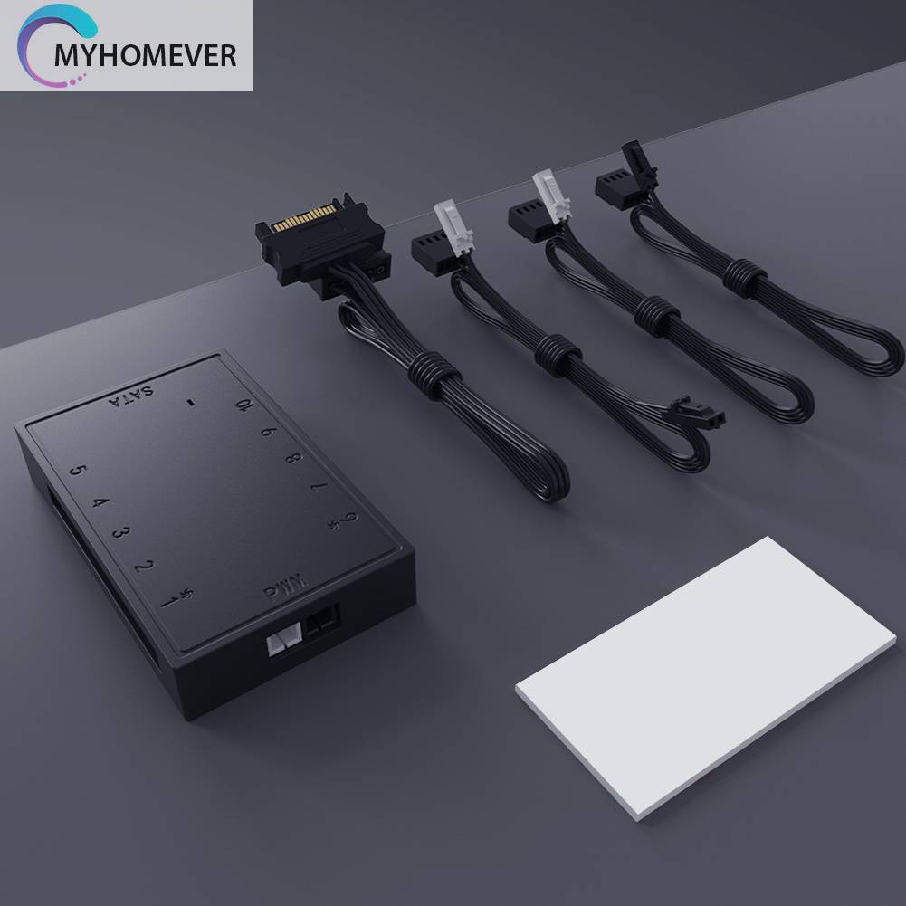 Bộ Chia 1 Ra 10 Cổng 4 Pin PWM SATA Cho Máy Tính Ốp
