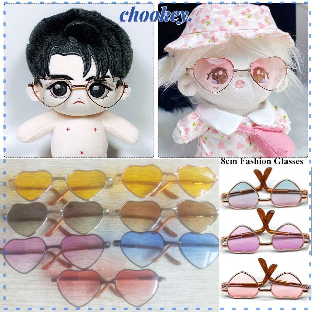 CHOOKEY Kính Mát Hình Trái Tim Dễ Thương 8 Màu Lựa Chọn Cho Búp Bê Blythe