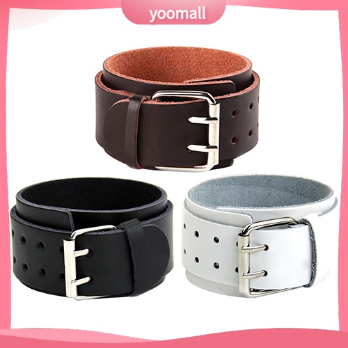 Vòng Tay Giả Da 2 Lớp Với Khóa Cài Có Thể Điều Chỉnh Cho Nam