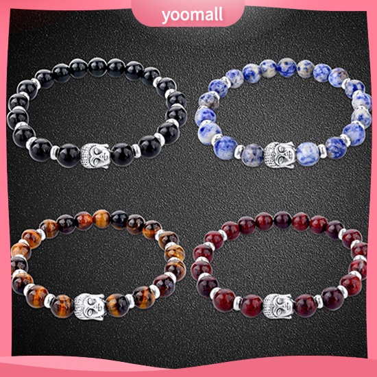 Vòng Tay Chuỗi Hạt Đá Tự Nhiên Thời Trang Cho Nam