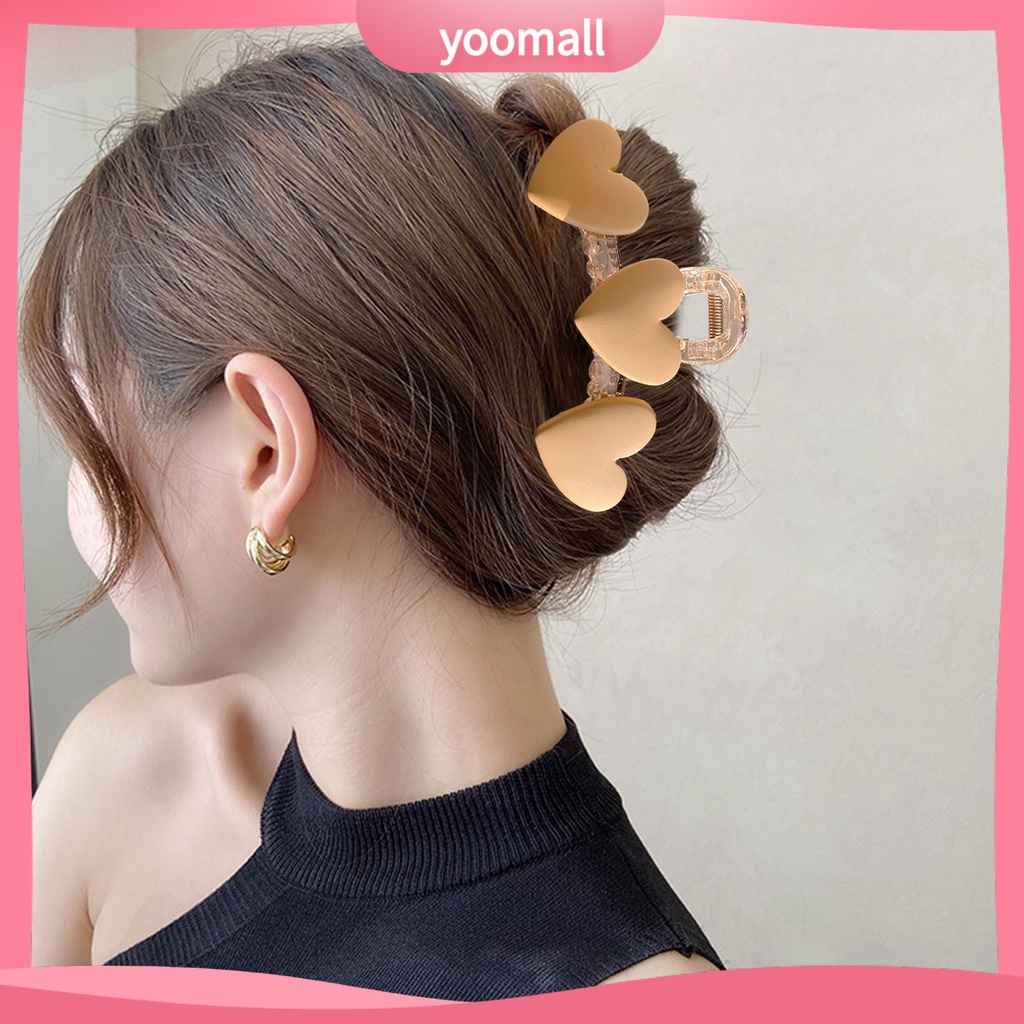 Kẹp Tóc Càng Cua Trong Suốt Co Giãn Chống Trượt Tạo Kiểu Tóc Cho Nữ