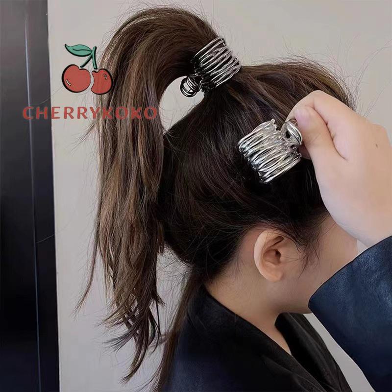 🍒🍒CHERRYKOKO Kẹp Tóc Đuôi Ngựa Đơn Giản Ngọt Ngào Cá Tính Cho Nữ