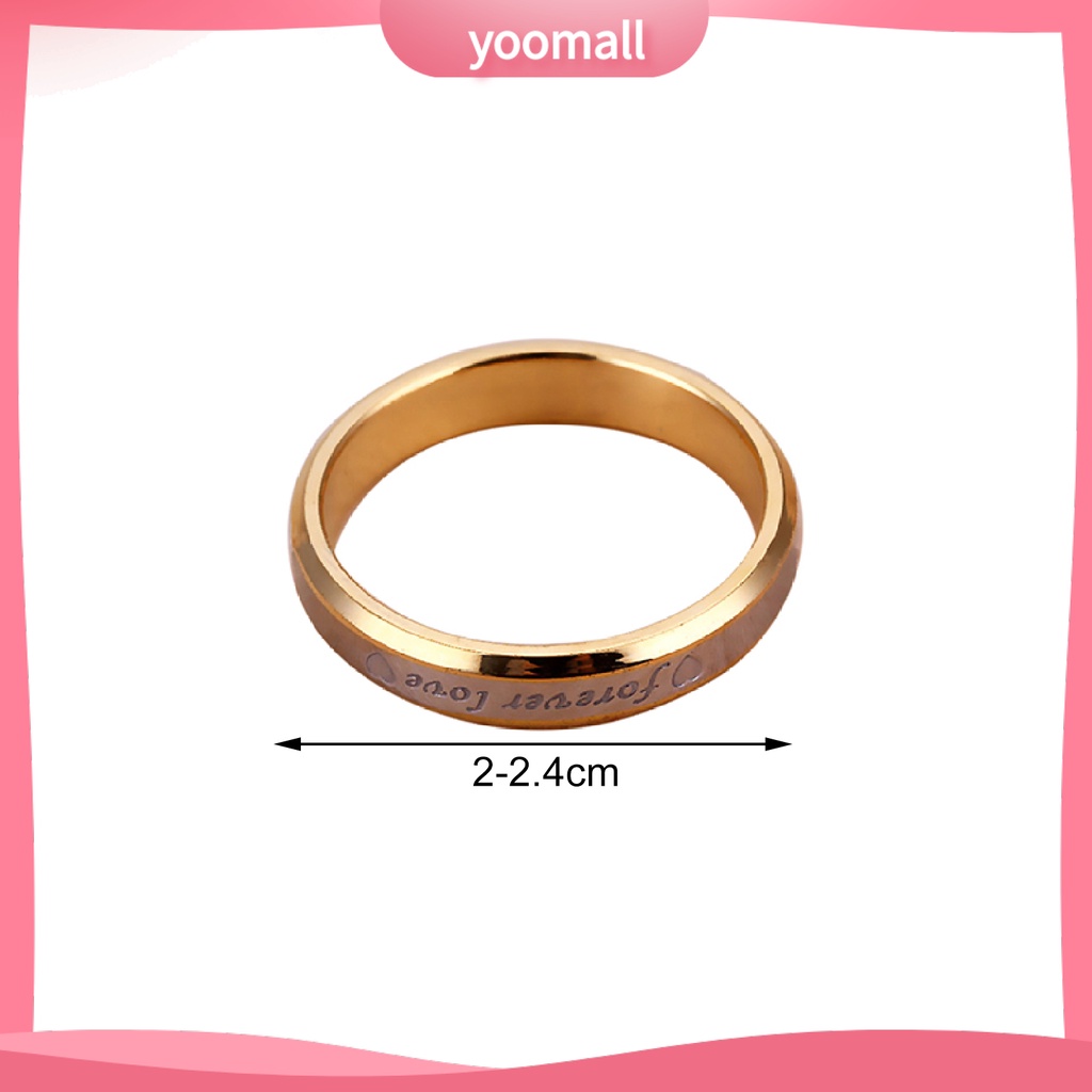 [YM] Nhẫn Hình Trái Tim Không Mùi Thoải Mái Phù Hợp Làm Quà Sinh Nhật Cho Cặp Đôi