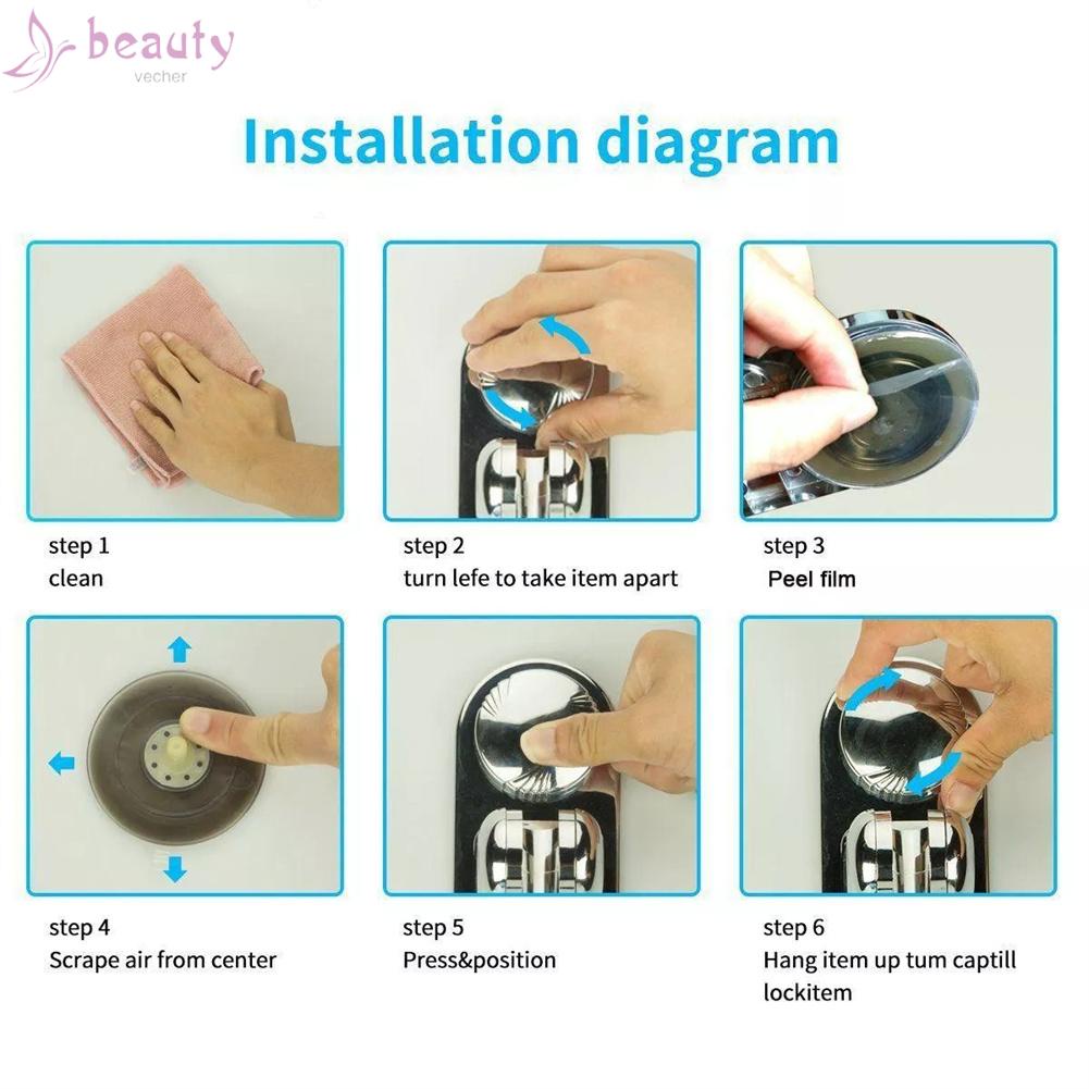 Giá Đỡ Vòi Hoa Sen Màu Bạc Tiện Dụng Cho Nhà Tắm