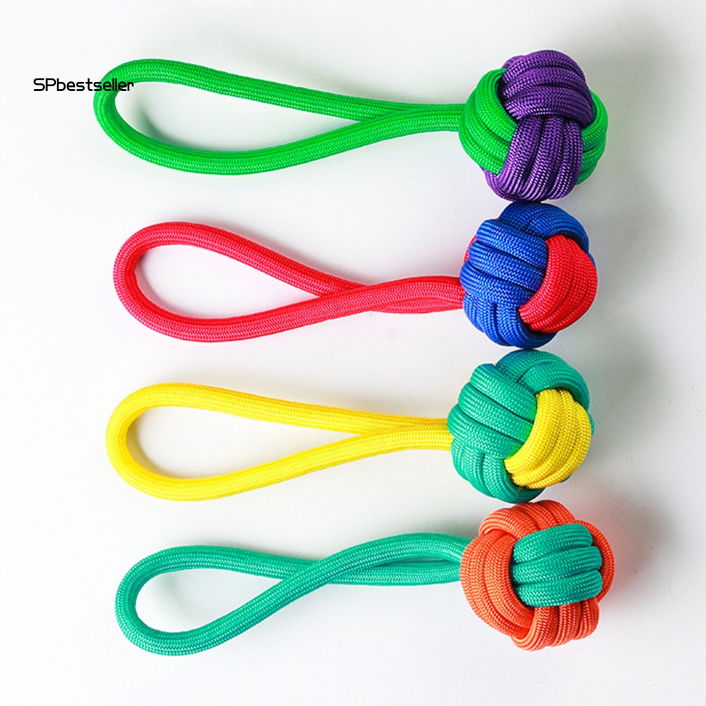 Đồ Chơi Nhai Mềm Mại Siêu Nhẹ Thiết Kế Thắt Nút Nhiều Màu Sắc Vui Nhộn Cho Thú Cưng