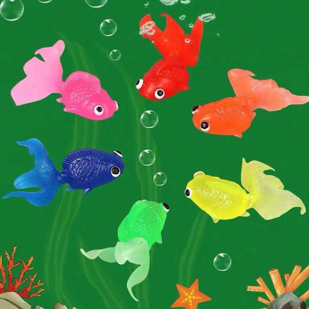 ANEMONE Đồ Chơi Mô Hình Cá Vàng Bằng Cao Su Mềm Dễ Thương Cho Bé