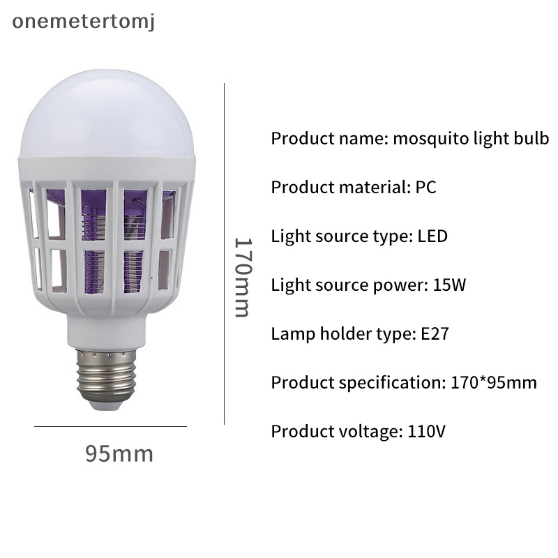 Đèn LED Diệt Muỗi E27 Đa Năng Tiện Dụng