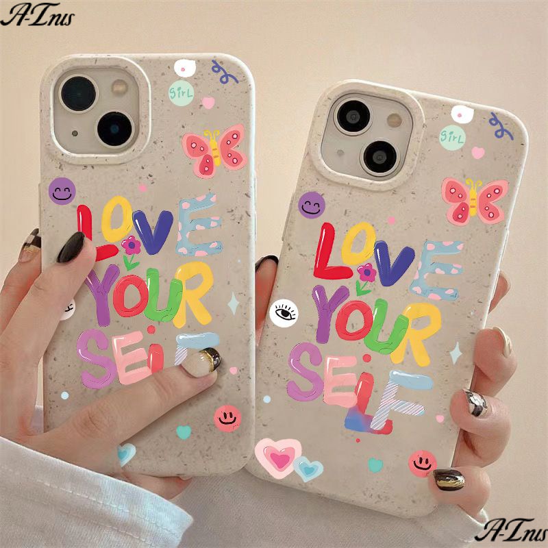 Ốp Điện Thoại Dẻo Họa Tiết Bươm Bướm &amp; Chữ Tiếng Anh Đơn Giản Chống Sốc Cho Iphone12 1314pro 11plus8max 7iPhone12