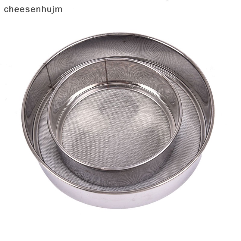 Rây Lưới Tròn Lọc Bột Bằng Thép Không Gỉ Tiện Dụng Cho Nhà Bếp