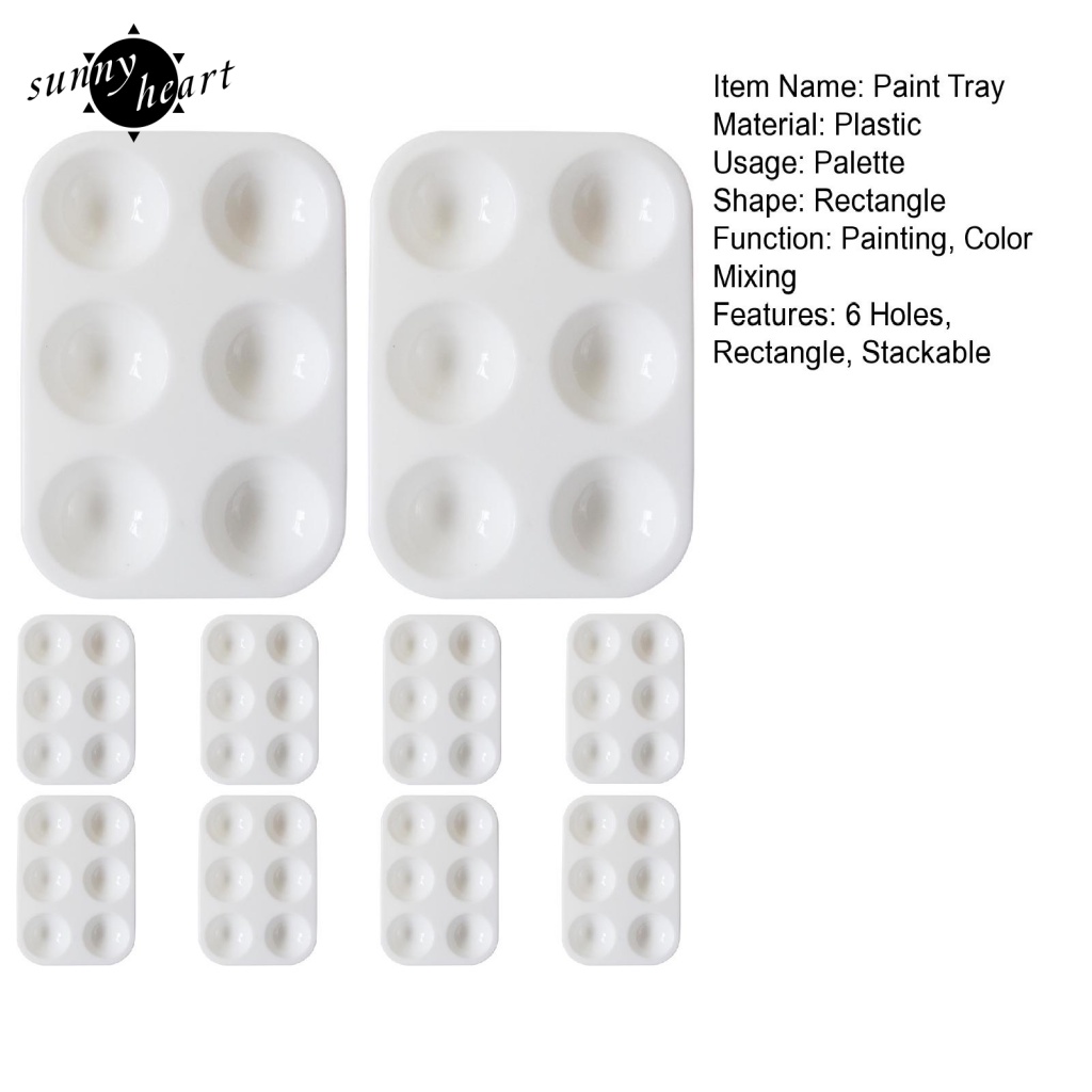 Sunnyheart Set 10 Mặt Nạ Chắc Chắn Chất Liệu Nhựa Màu Trắng Thân Thiện Với Môi Trường Và Bền Bỉ Dễ Lau Chùi Chất Lượng Cao