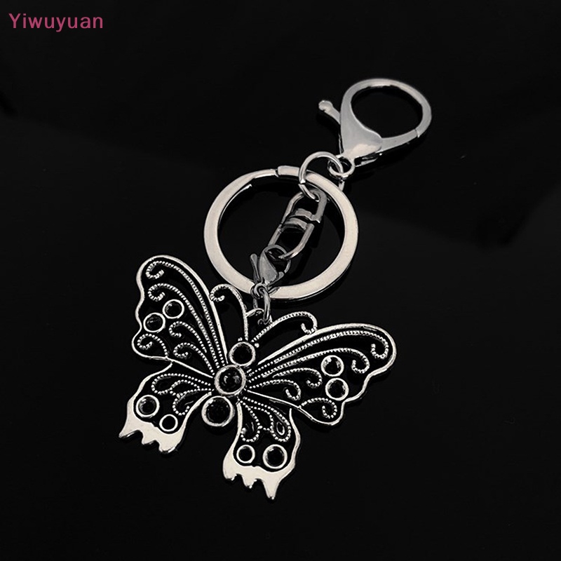 Móc Khóa Kim Loại Hình Bướm Vintage Yiwuyuan > Y2k Mới