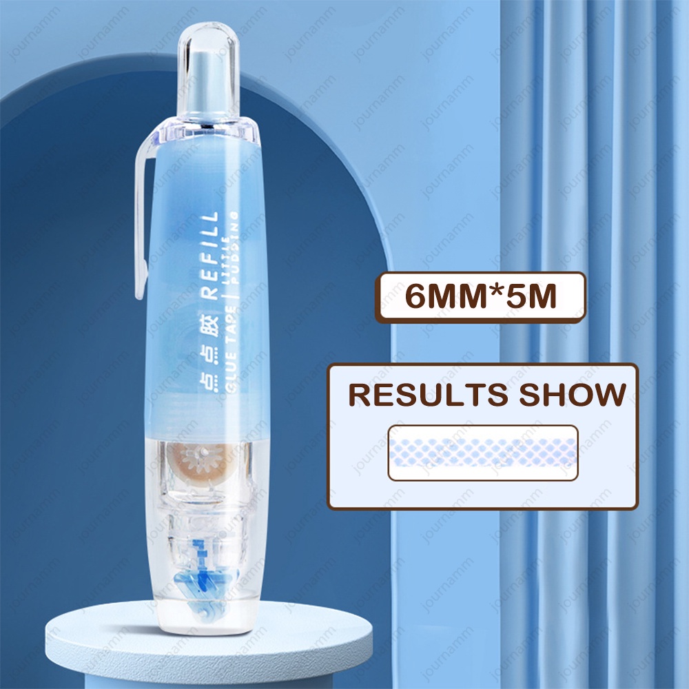 Cuộn Băng Keo Hai Mặt 5m * 6mm Họa Tiết Chấm Bi Dễ Thương Dùng Để Trang Trí Album Ảnh / Trường Học