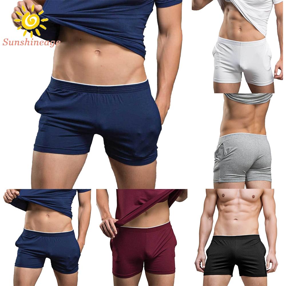 Quần Short Ngủ Màu Trơn Thoải Mái Và Thư Giãn Cho Nam