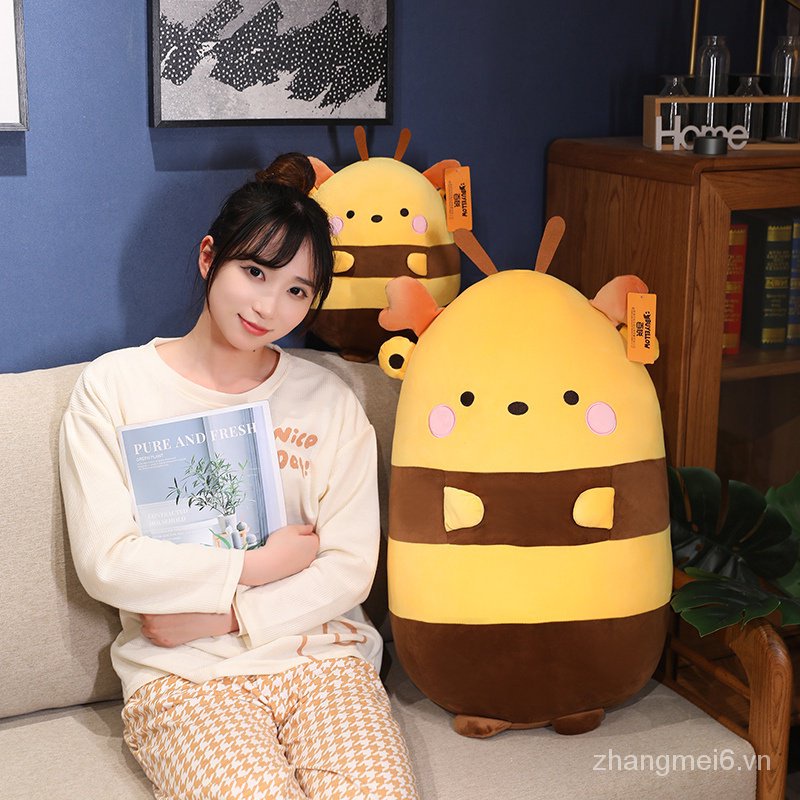 Chú Ong Nhồi Bông Dễ Thương Dùng Làm Gối Ôm
