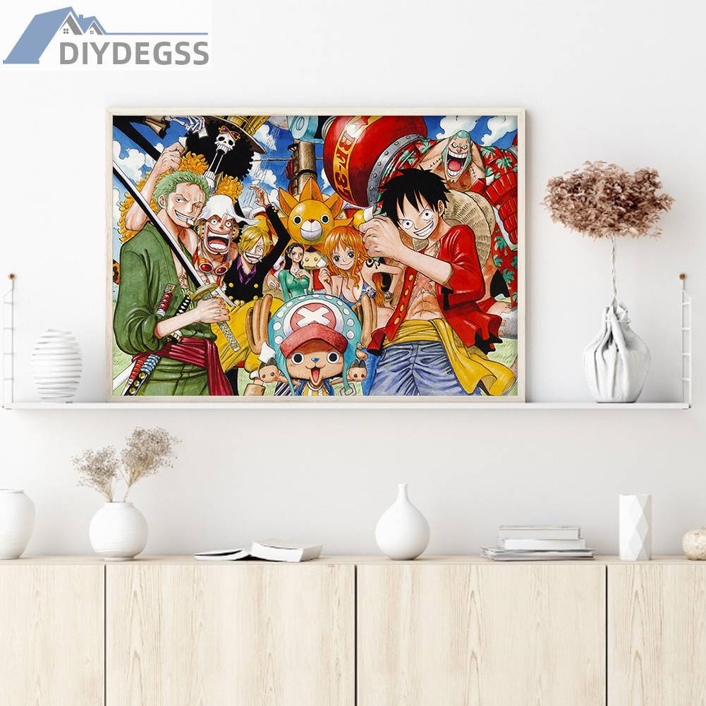 Toàn Bộ Bộ Tranh Thêu Chữ Thập 11CT Hình One Piece