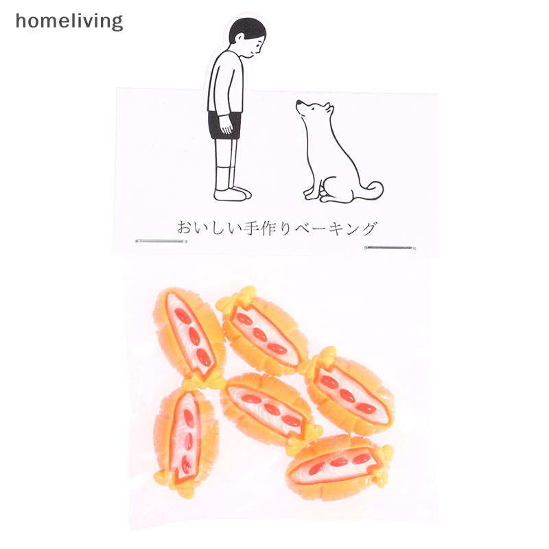 Set 6 Mô Hình Bánh Mì Tỉ Lệ 1: 12 Dùng Để Trang Trí Nhà Búp Bê