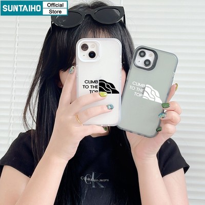 Suntaiho Ốp lưng ốp iphone Ốp Điện Thoại Mềm Họa Tiết Suntaiho Màu Trắng Đen Nhám Cho iPhone 14 Pro Max 14 Pro 11 13 Pro Max 12 Pro XS XR