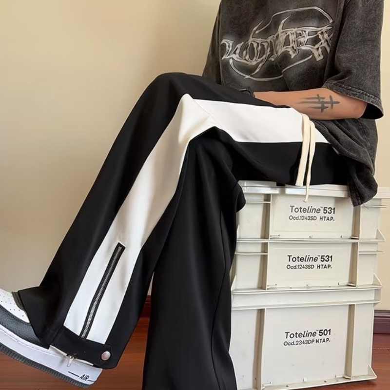 Quần Dài Ống Rộng Cao Cấp Thời Trang Đường Phố Mùa Xuân Thu Cho Nam