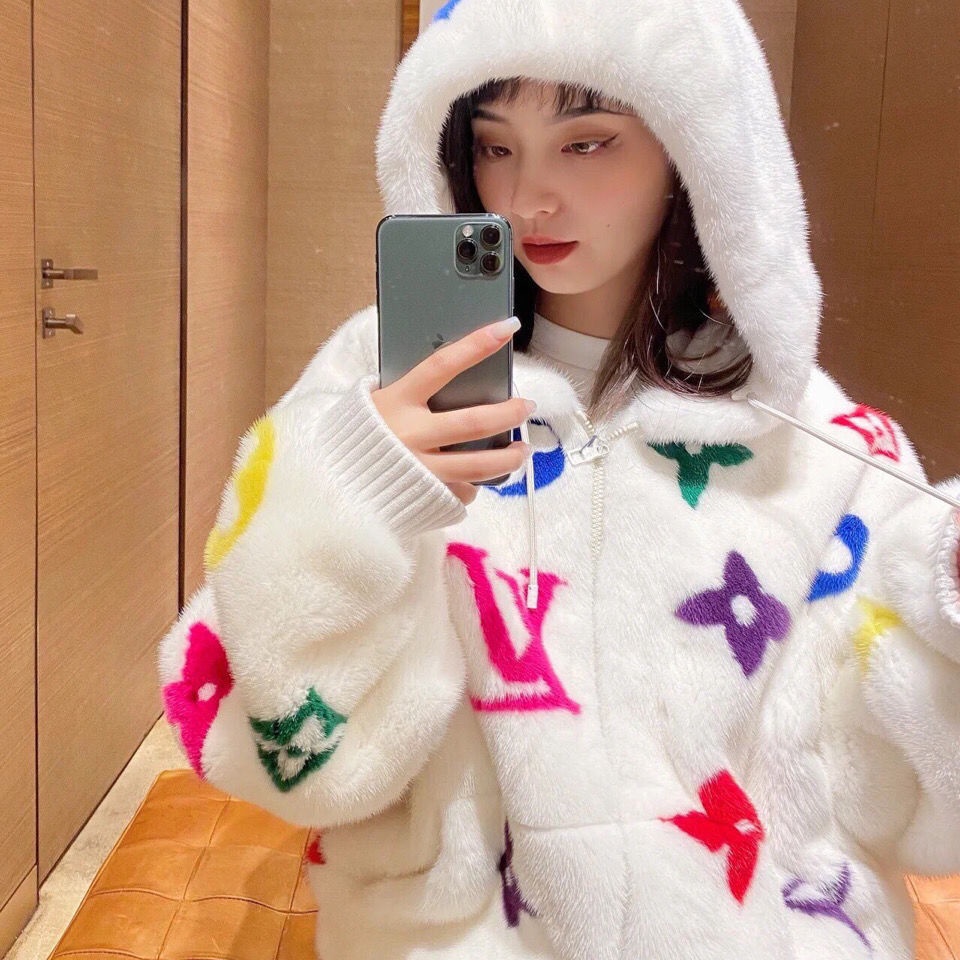 Áo Khoác Hoodie Siêu Nhẹ In Chữ Luxe Cá Tính Cho Nữ