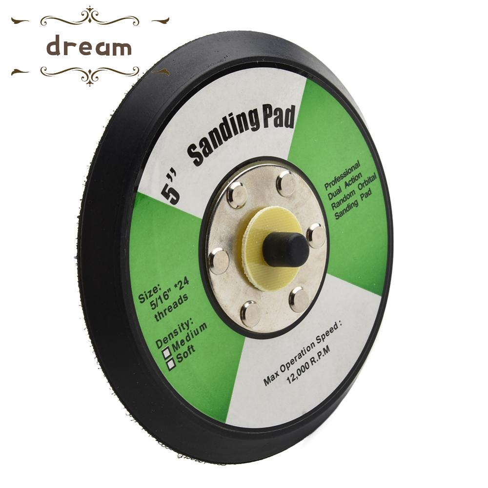 【DREAMLIFE】Sanding Pad Plate Polish Sanding 125mm 5inch Abrasive Backing Loop Pad