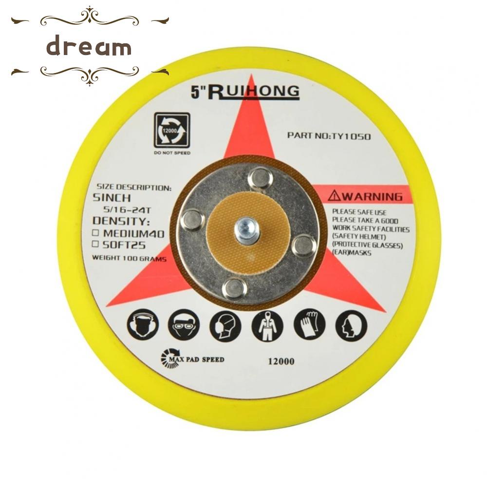 【DREAMLIFE】Sanding Pad Plate Polish Sanding 125mm 5inch Abrasive Backing Loop Pad