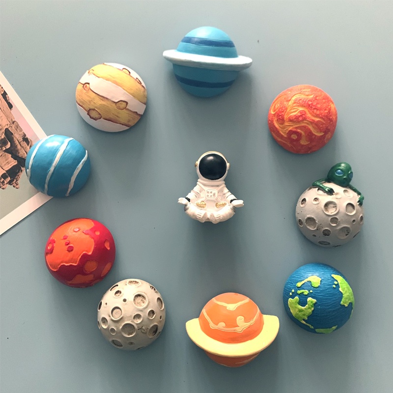 Nam Châm Trang Trí Tủ Lạnh Hình Phi Hành Gia Nasa 3D Bằng Nhựa Resin