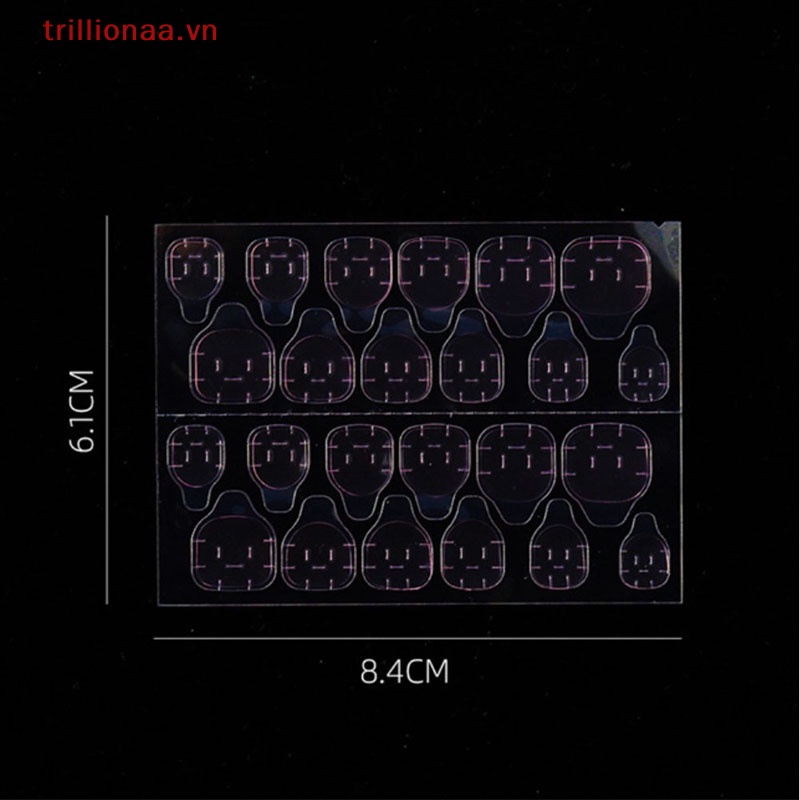 Set 240 Móng Tay Giả Trong Suốt Siêu Mỏng