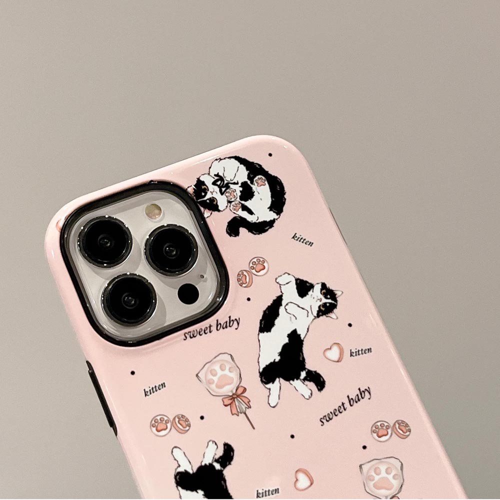Ốp Điện Thoại Cứng In Hình Mèo Cho iPhone 11 12 12Pro 12ProMax 13 13Pro 13ProMax 14 14Pro 14ProMax