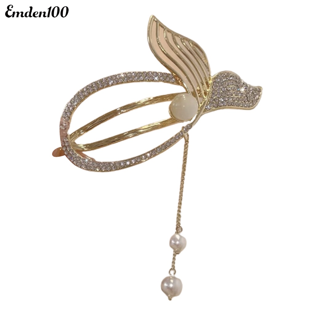 Kẹp Tóc Hình Đuôi Cá Đính Ngọc Trai Giả Thời Trang