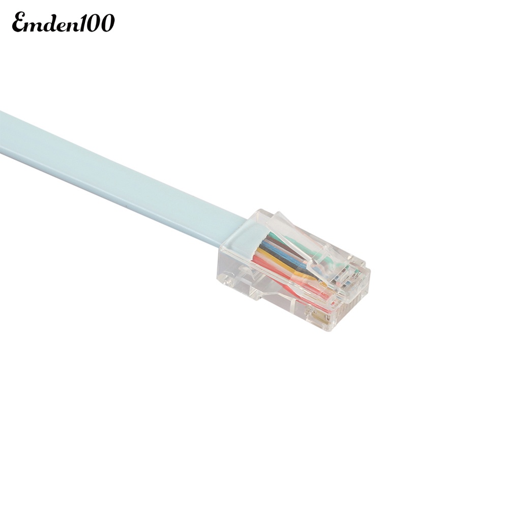 Dây Cáp Mạng 5ft 9Pin DB9 Serial RS232 Sang RJ45 Cat5 Ethernet Cho Cisco Emden 5ft Emden 9Pin DB9 Serial RS232