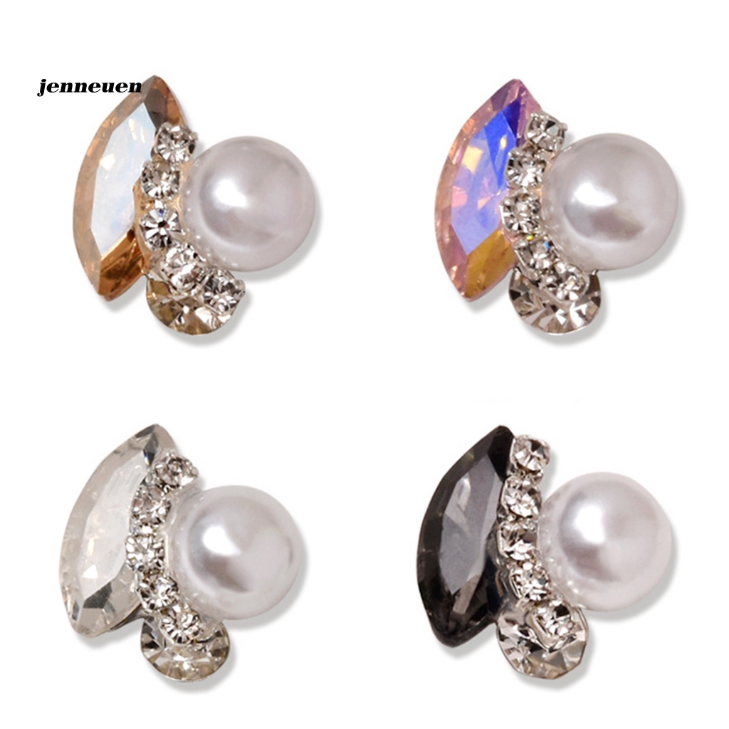 Bộ 5 Viên Pha Lê 3D Không Phai Màu Trang Trí Móng Tay Thời Trang Cho Nữ