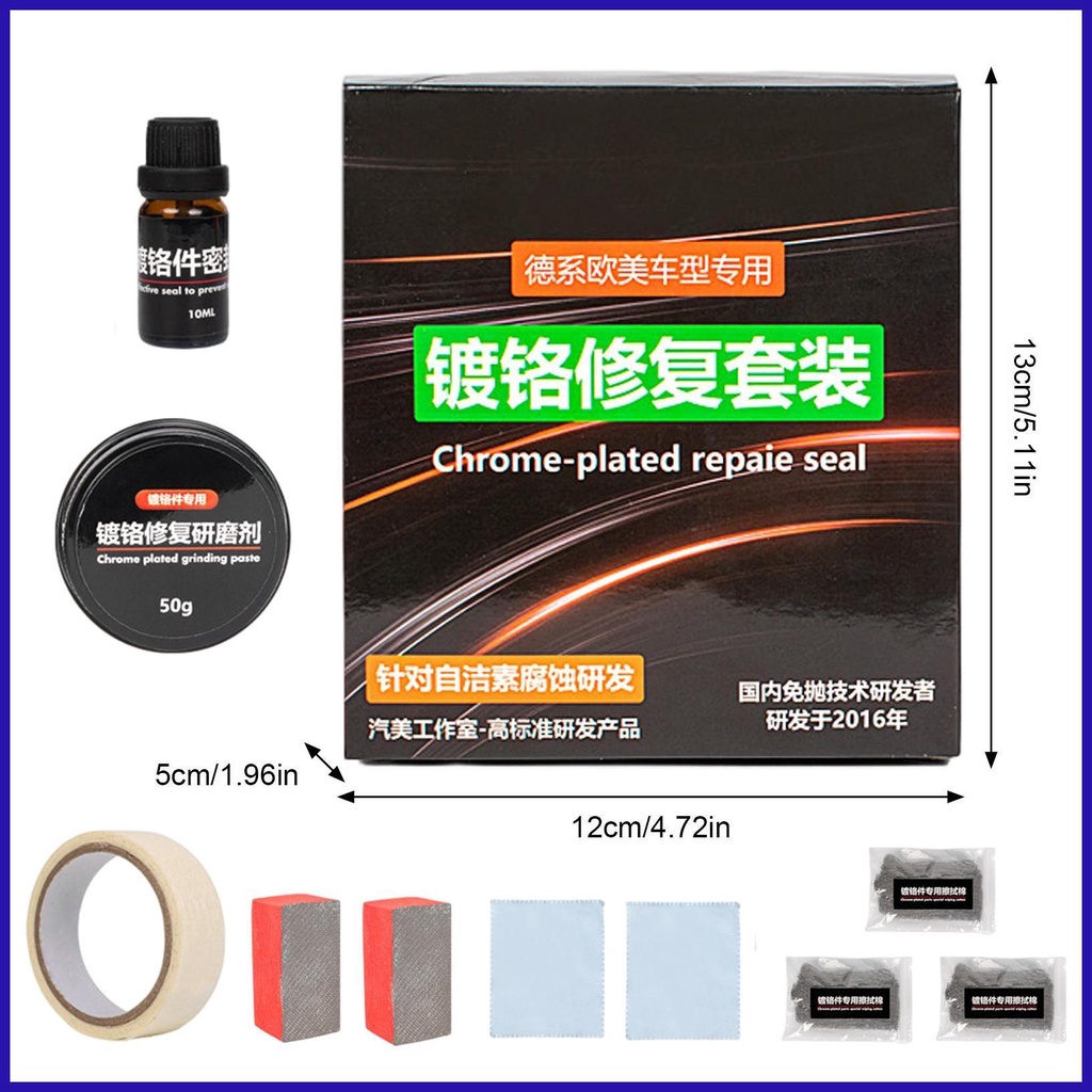 Chrome Đánh Bóng Loại Bỏ Rỉ Sét Nhanh Chóng Độ Cứng Cao Cho Xe RVs