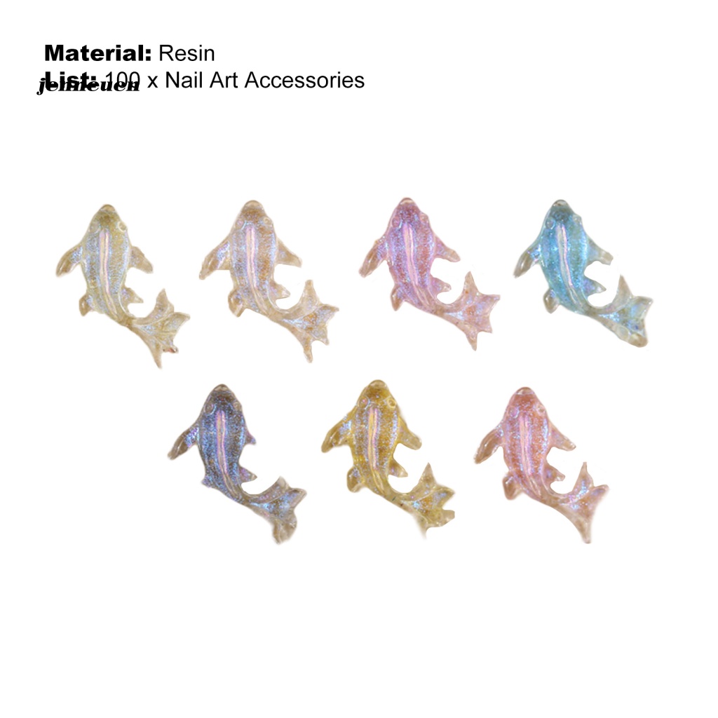1 Hộp Phụ Kiện Trang Trí Móng Tay Hình Cá Vàng Độc Đáo