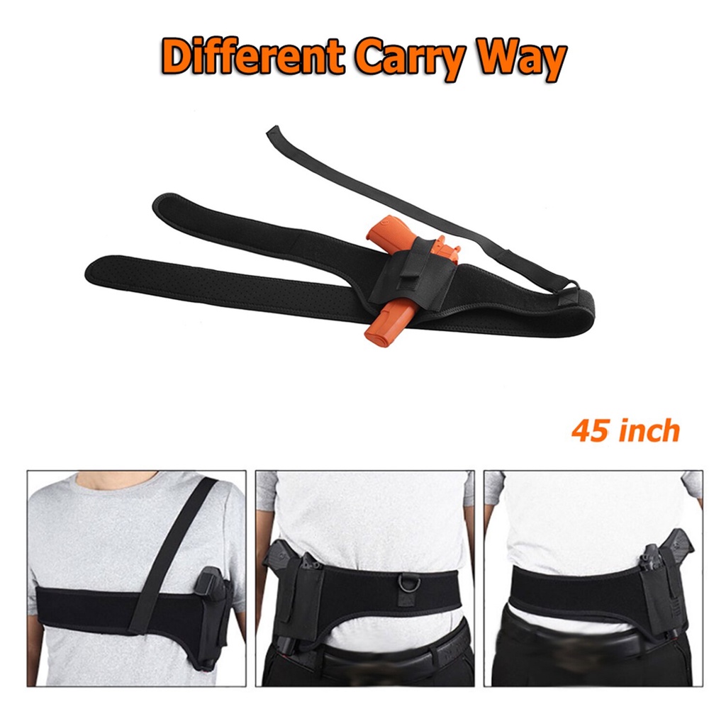 Bao Da Đựng Súng Đồ Ẩn Dưới Cánh Tay Có Thể Tháo Rời Và Kết Hợp Cho Săn Bắn Ngoài Trời