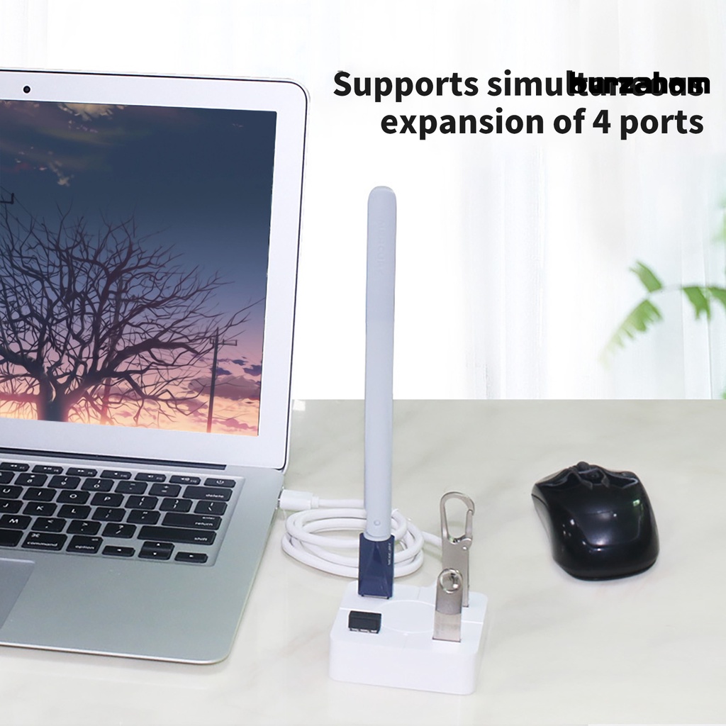 Hub Chia Cổng USB2.0 Tốc Độ Cao 4 Trong 1 Cho Máy Tính