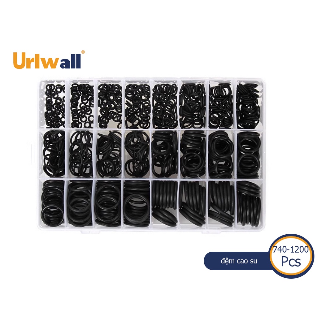 Urlwall Set 740 / 1200 Vòng Cao Su Hình Chữ O Dùng Để Sửa Chữa Đa Năng Tiện Dụng