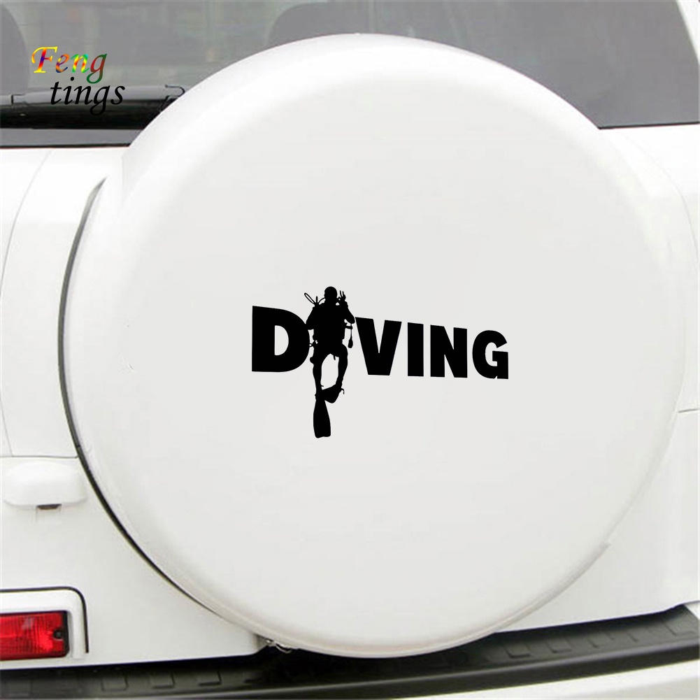 Đề Can Dán Trang Trí Xe Hơi / Máy Tính In Chữ Diver Thời Trang