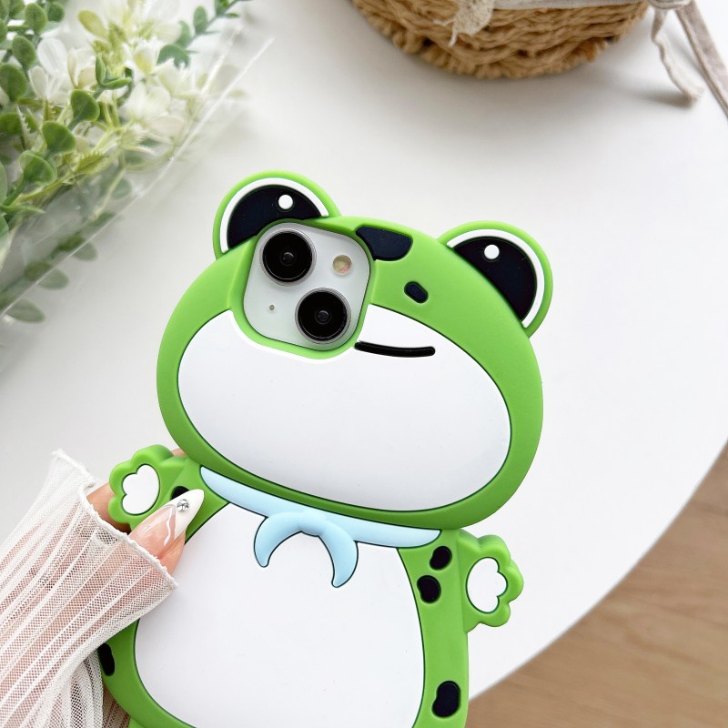 Ốp Lưng Silicone DẻO HìNh Con ẾCh HoạT HìNh Cho iPhone 14 13 12 Pro Max 11 14Pro