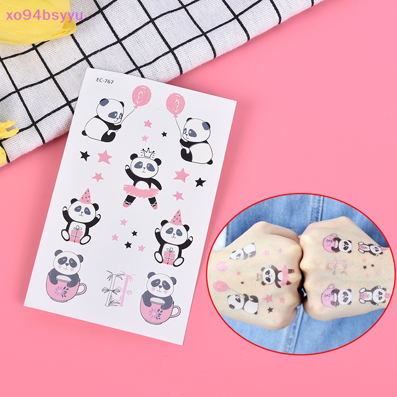 Hình Xăm Dán Tạm Thời Hình Gấu Trúc Đáng Yêu Xo94Bsyu