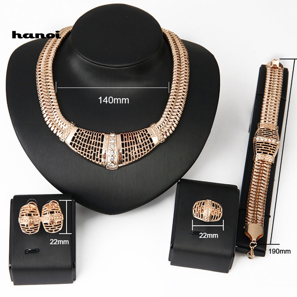 Bộ Trang Sức Đính Đá Thời Trang Dành Cho Nữ