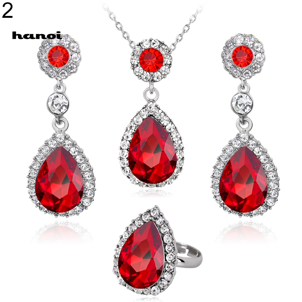 Bộ Trang Sức Đính Đá Thời Trang Dành Cho Nữ