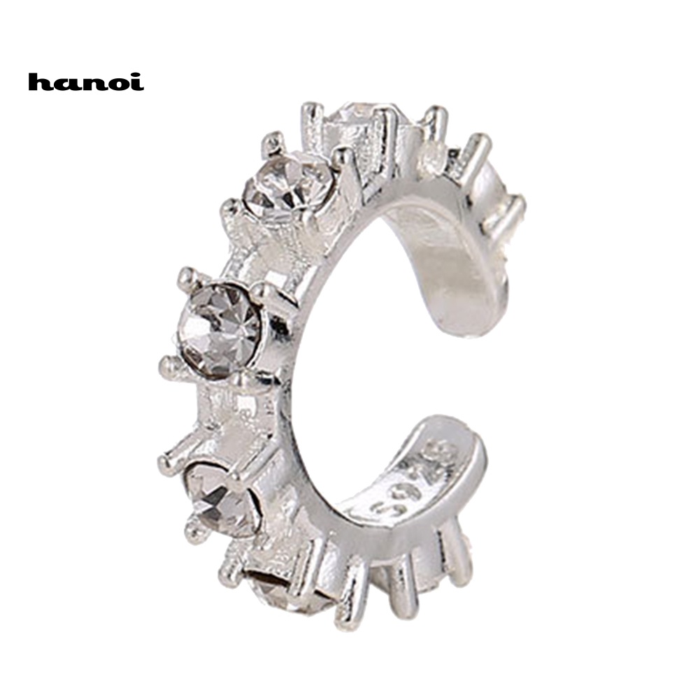 1 Khuyên Kẹp Vành Tai Đính Đá Thời Trang Nữ