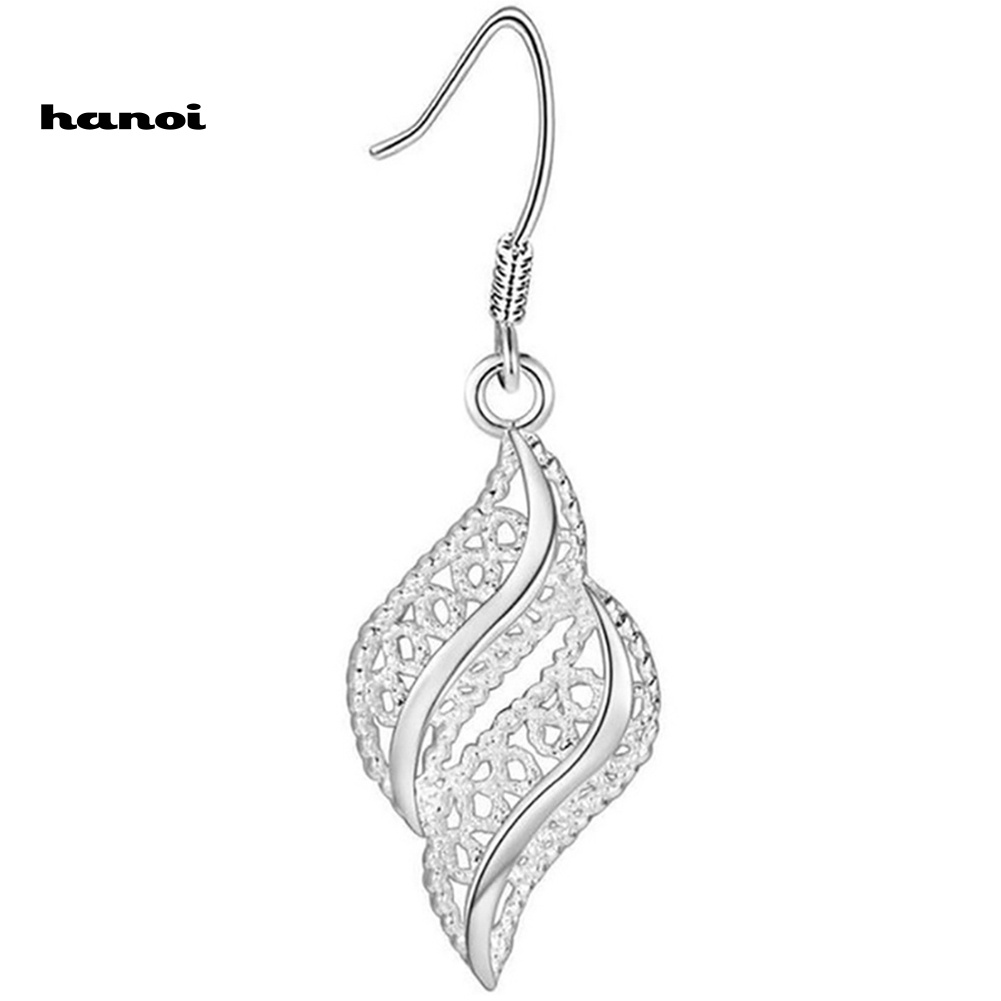 Đôi Khuyên Tai Kim Loại Thiết Kế Vintage Cho Nữ